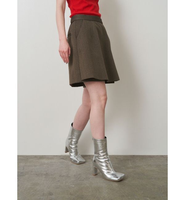 ELENDEEK「SQUARE SHORT BOOTS」|ショートブーツ|