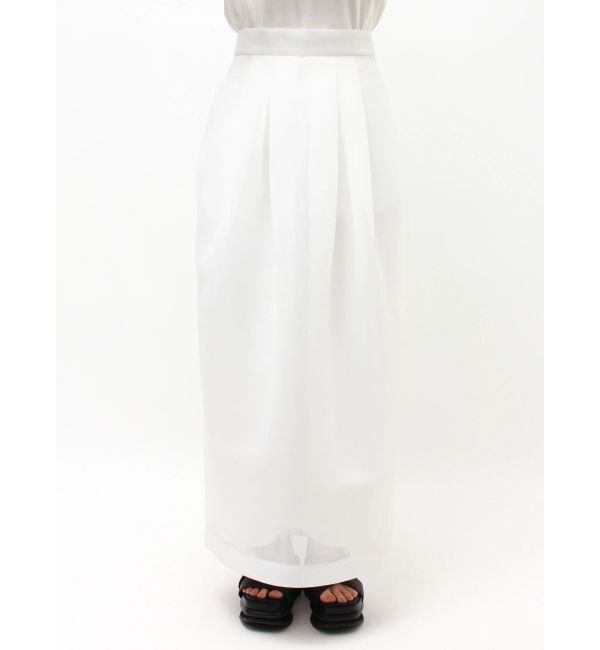 ELENDEEK「MESH BONDING TUCKED SK」|スカート|
