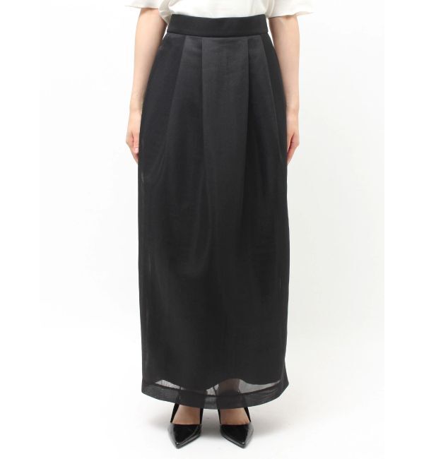 ELENDEEK「MESH BONDING TUCKED SK」|スカート|