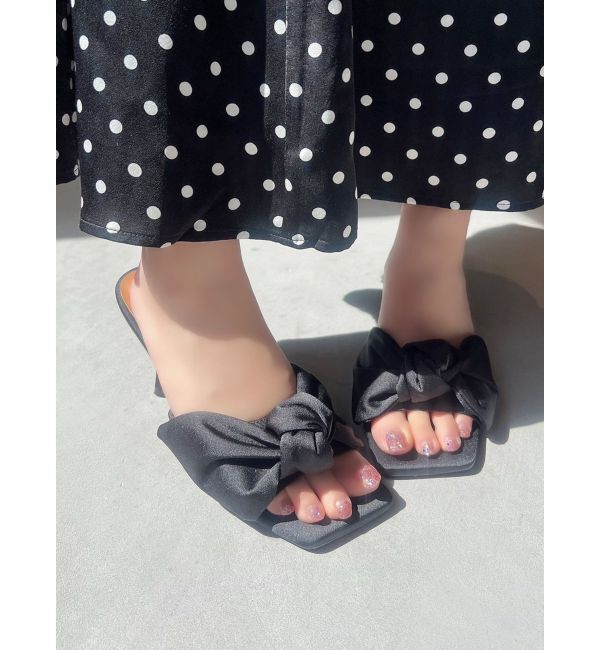 RESEXXY「サテンリボンサンダル」|サンダル|