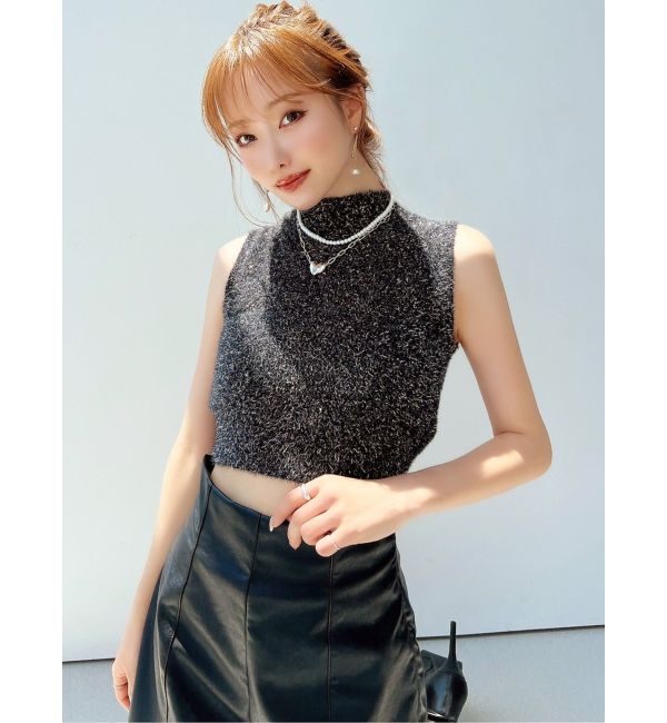 RESEXXY「ポイントハート2連ネックレス」|ネックレス|