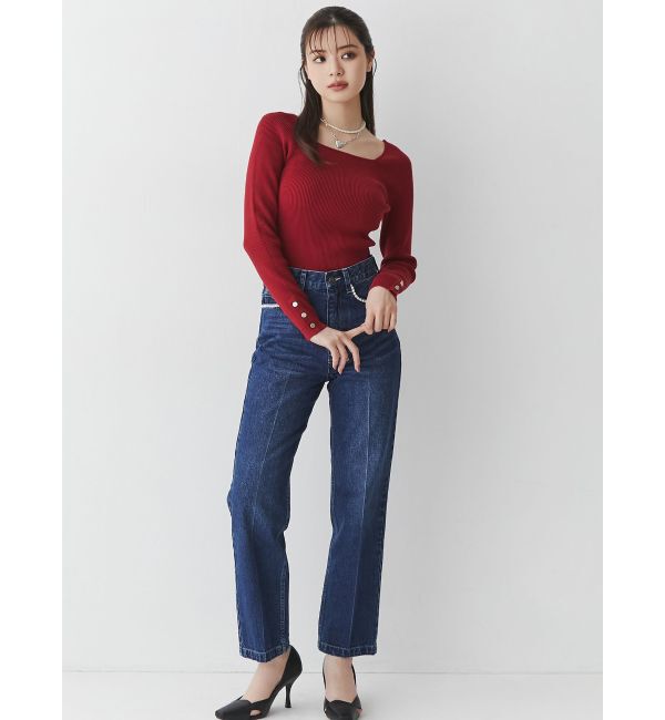 RESEXXY「ポイントハート2連ネックレス」|ネックレス|