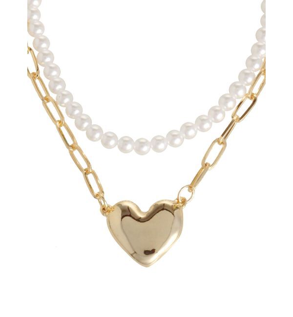 RESEXXY「ポイントハート2連ネックレス」|ネックレス|