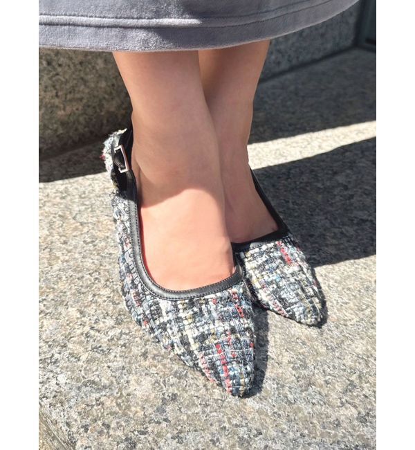 RESEXXY「バックルツイードパンプス」|パンプス|