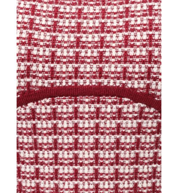 RESEXXY「【WEB限定】バイカラーツイードニットワンピース」|ワンピース|