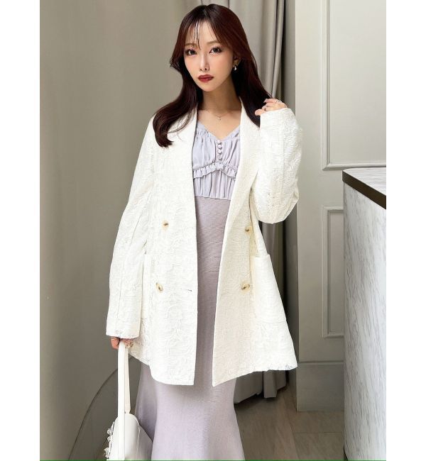 RESEXXY「レースミディジャケット」|テーラードジャケット|