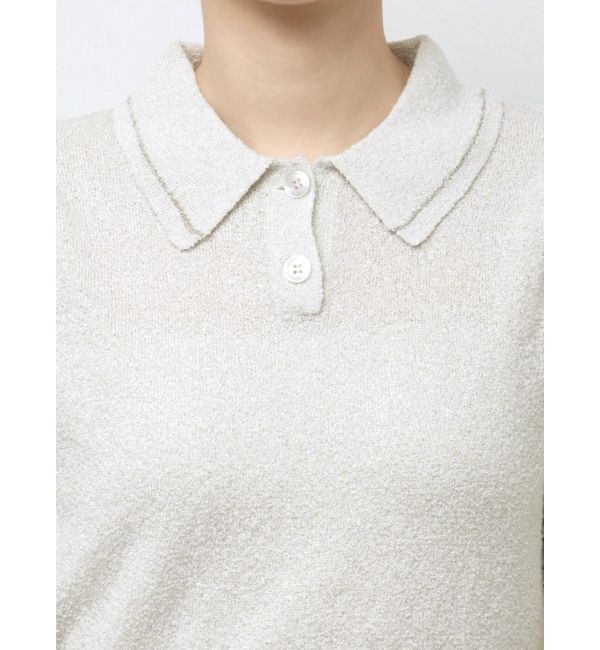 MERCURYDUO「ラメポロニットトップス」|ニット・セーター|