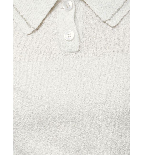 MERCURYDUO「ラメポロニットトップス」|ニット・セーター|