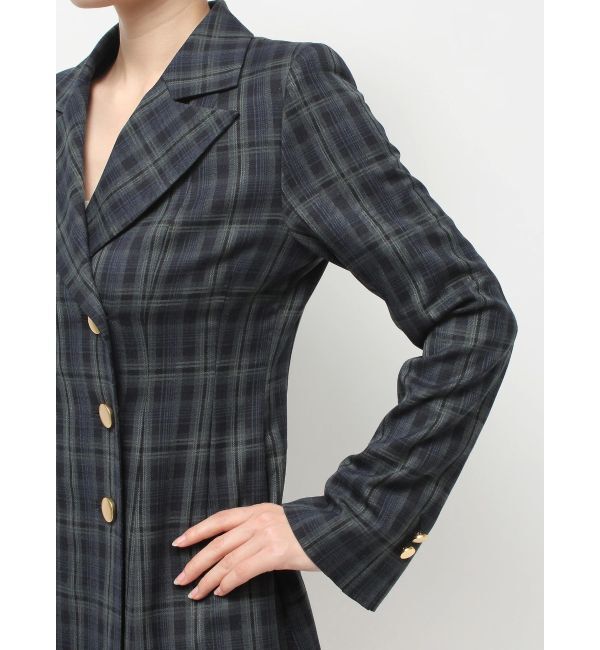 MERCURYDUO「【追加生産】2WAYフィット&フレアジャケットワンピース」|ワンピース|