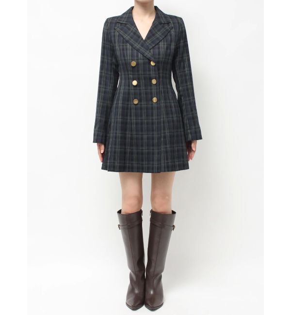 MERCURYDUO「【追加生産】2WAYフィット&フレアジャケットワンピース」|ワンピース|