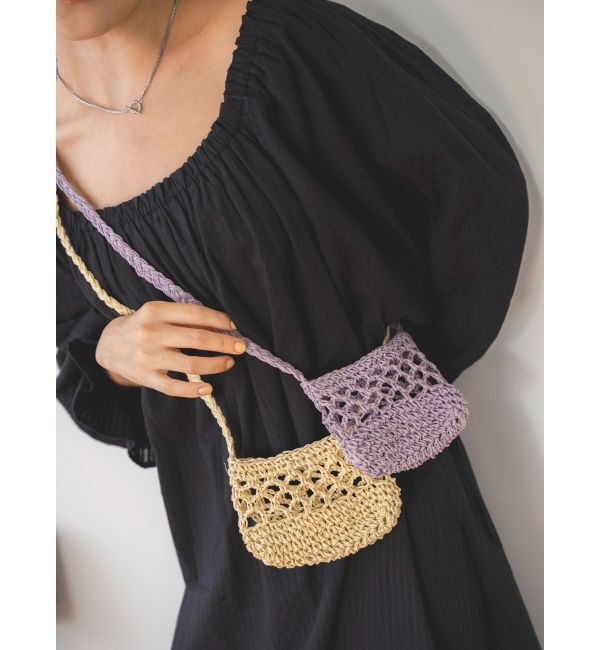 Ungrid「透かし編みミニショルダーバッグ」|その他|