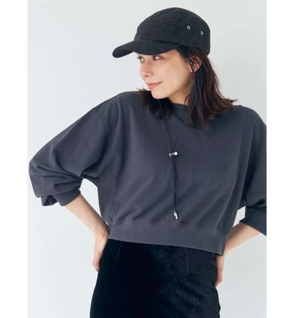 Ungrid「スリーブボリュームショートスウェット」|スウェット・ジャージ|