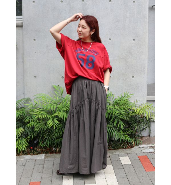 Ungrid「ナンバリングルーズTee」|Tシャツ・カットソー|