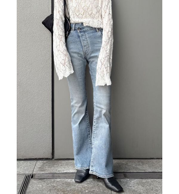 Ungrid「ハイウエストストレッチフィットフレアデニム」|デニム|