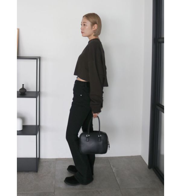 Ungrid「ハイウエストストレッチフィットフレアデニム」|デニム|