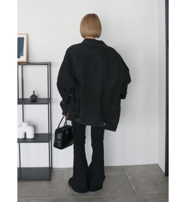 Ungrid「ハイウエストストレッチフィットフレアデニム」|デニム|