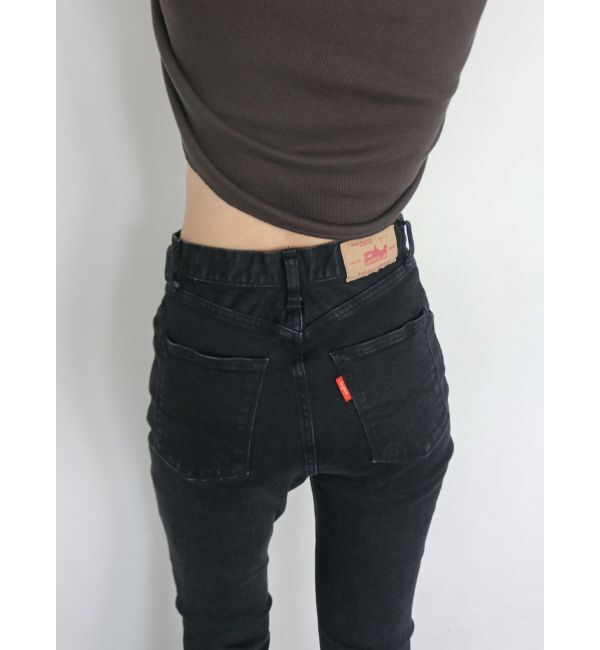 Ungrid「ハイウエストストレッチフィットフレアデニム」|デニム|