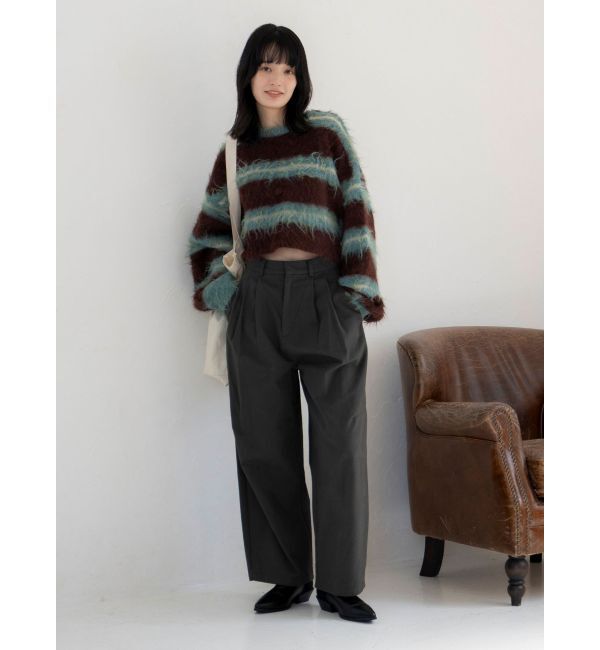 Ungrid「起毛コクーンチノパンツ」|チノ|