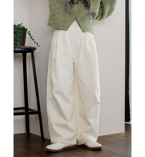 Ungrid「起毛コクーンチノパンツ」|チノ|