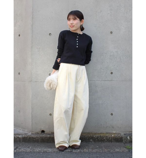 Ungrid「起毛コクーンチノパンツ」|チノ|