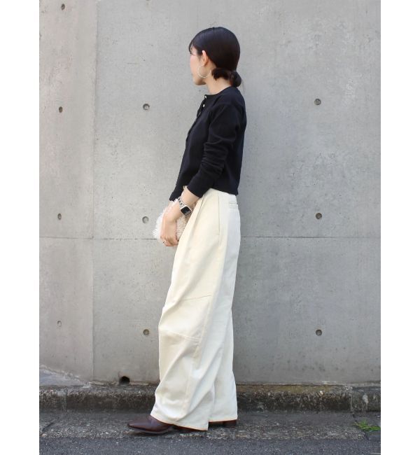 Ungrid「起毛コクーンチノパンツ」|チノ|