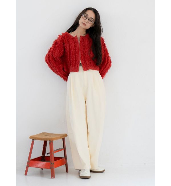 Ungrid「起毛コクーンチノパンツ」|チノ|