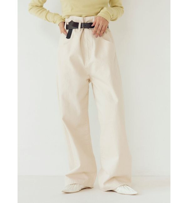 Ungrid「ウエストデザインルーズデニム」|デニム|