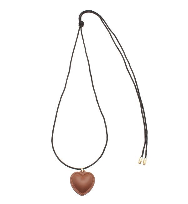 LAGUNAMOON「レザーライクハートネックレス」|ネックレス|