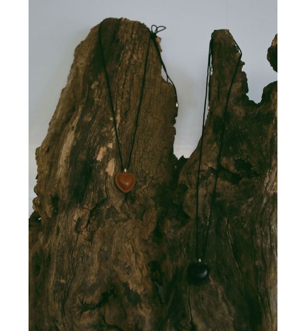 LAGUNAMOON「レザーライクハートネックレス」|ネックレス|