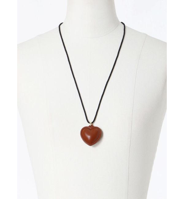 LAGUNAMOON「レザーライクハートネックレス」|ネックレス|