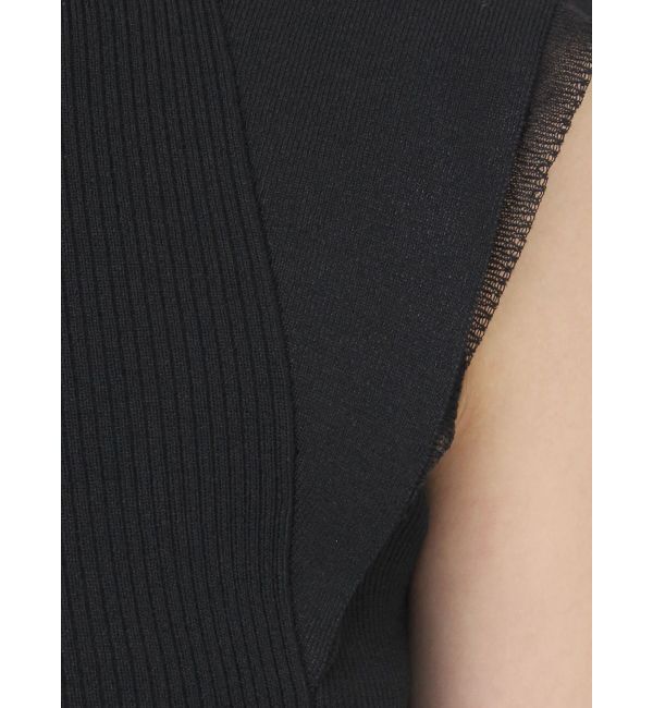 LAGUNAMOON「カバースリーブシアーニットプルオーバー」|ニット・セーター|