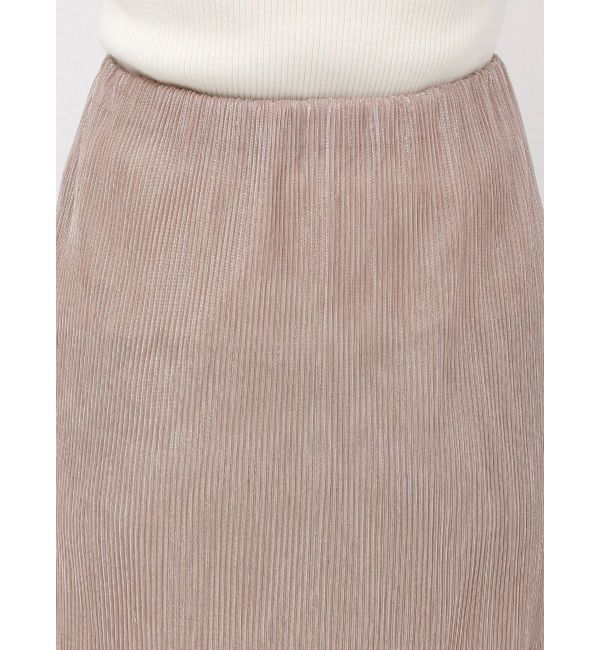 LAGUNAMOON「シアーラメプリーツIラインスカート」|スカート|