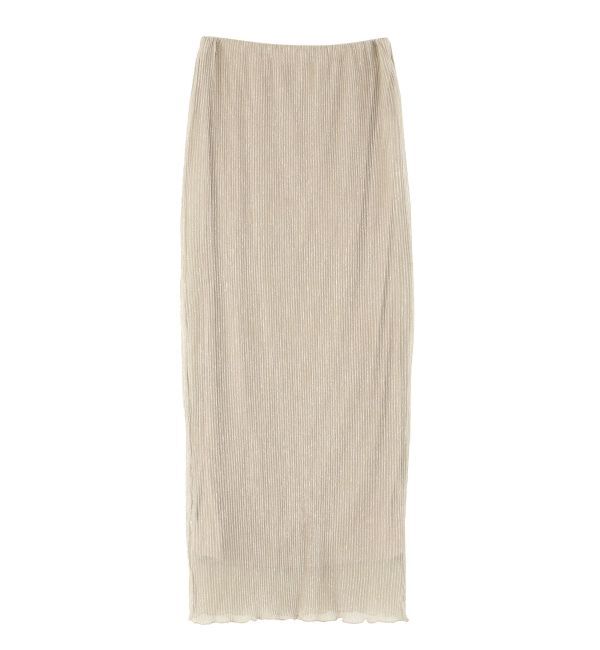 LAGUNAMOON「シアーラメプリーツIラインスカート」|スカート|