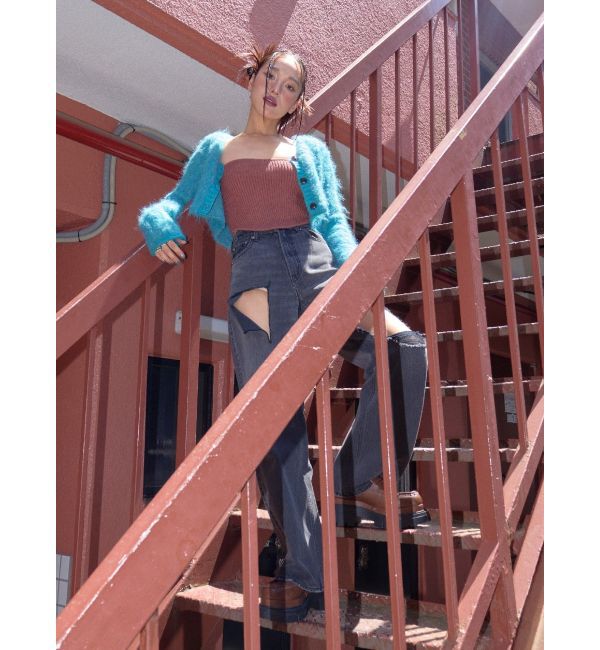 EVRIS「ニットベアトップ【セットアップ着用可能】」|チューブトップ|