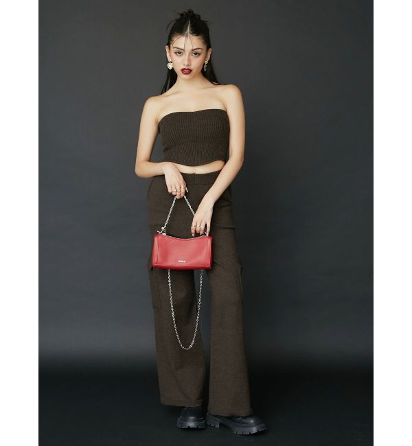 EVRIS「ニットベアトップ【セットアップ着用可能】」|チューブトップ|