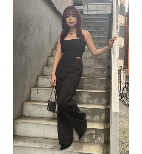 EVRIS「ニットベアトップ【セットアップ着用可能】」|チューブトップ|