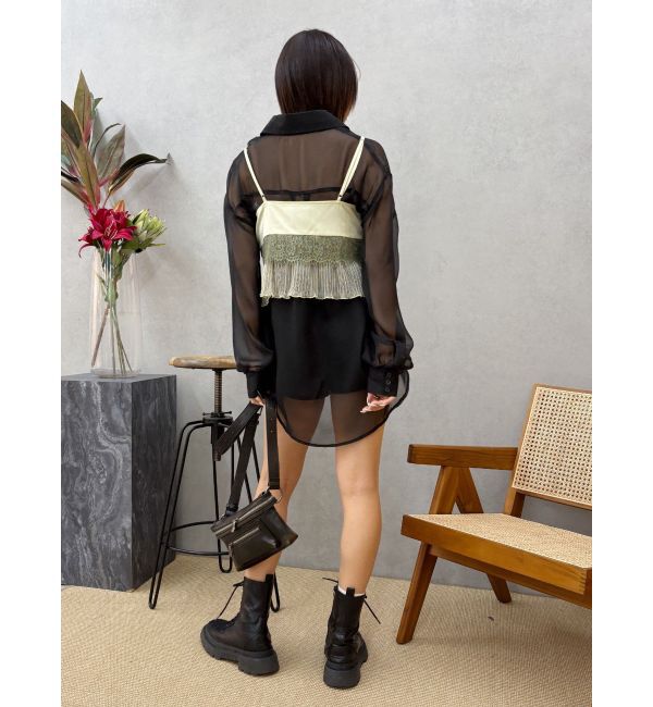 EVRIS「シアーオーバーサイズシャツ」|シャツ・ブラウス|