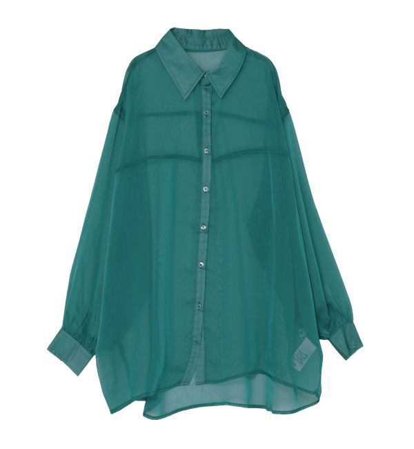 EVRIS「シアーオーバーサイズシャツ」|シャツ・ブラウス|