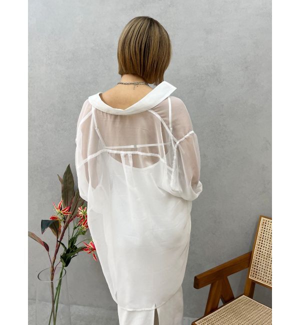 EVRIS「シアーオーバーサイズシャツ」|シャツ・ブラウス|