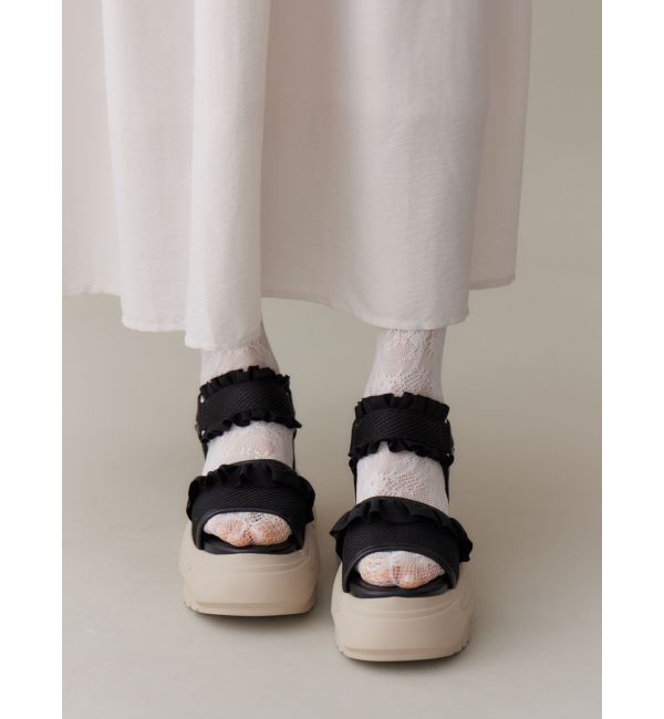 merry jenny「フリルメッシュスニーカーサンダル」|サンダル|