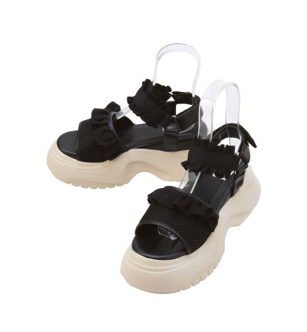 merry jenny「フリルメッシュスニーカーサンダル」|サンダル|