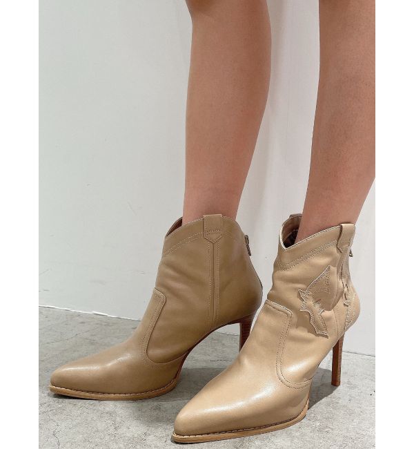 GYDA「WESTERNショートブーツ」|ショートブーツ|ベージュ