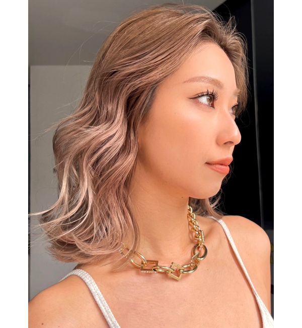 GYDA「JEYSUSスクエアラインストーンネックレス」|ネックレス|