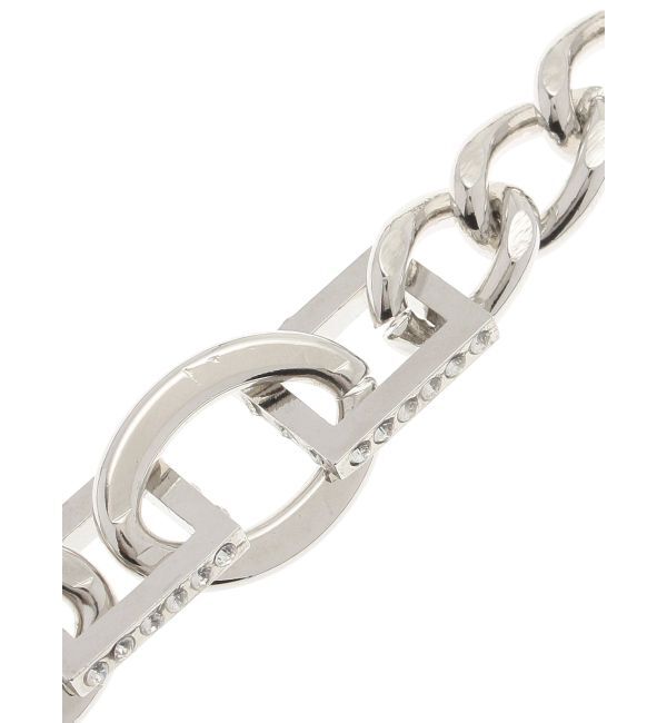 GYDA「JEYSUSスクエアラインストーンネックレス」|ネックレス|