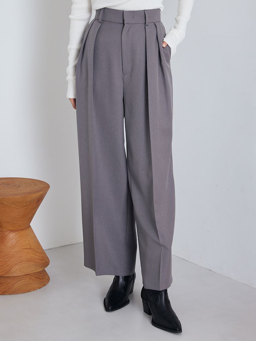 Mila Owen「美形ワイドパンツ」|チノ|