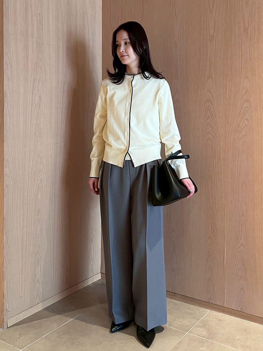 Mila Owen「美形ワイドパンツ」|チノ|