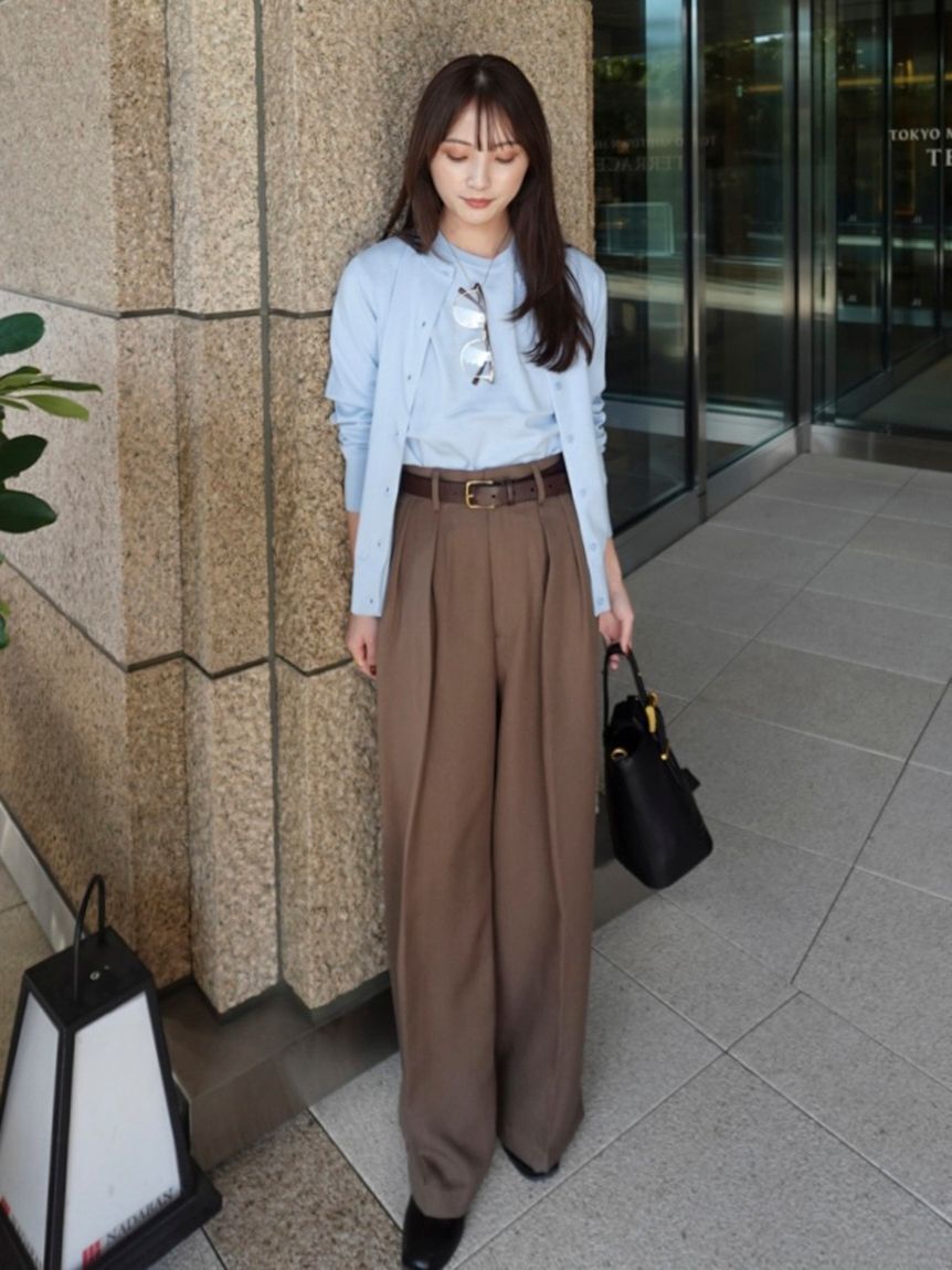 Mila Owen「美形ワイドパンツ」|チノ|