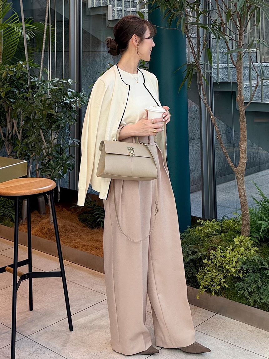 Mila Owen「美形ワイドパンツ」|チノ|