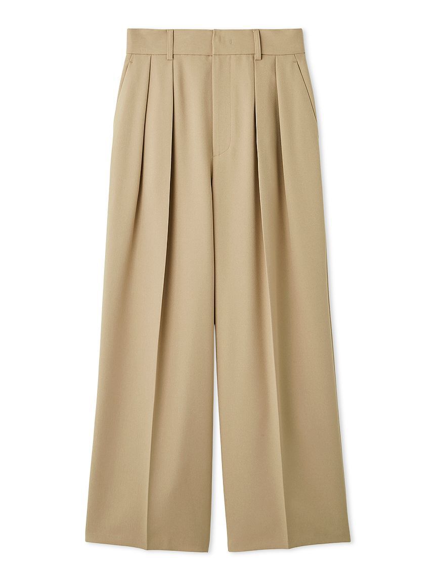 Mila Owen「美形ワイドパンツ」|チノ|BEG