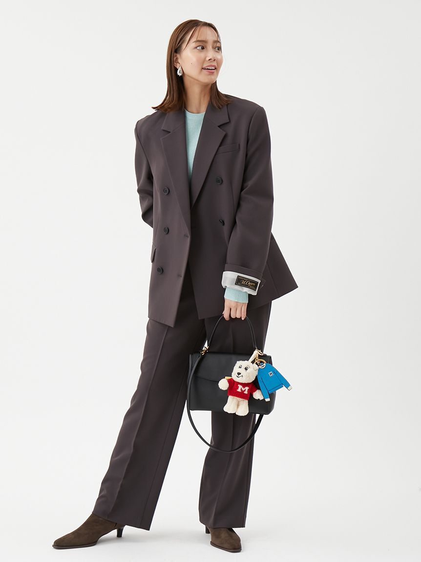 Mila Owen「【セットアップ対応】ワンタックストレートスーツパンツ」|チノ|